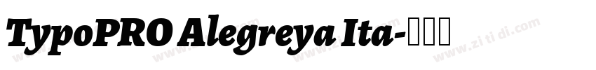 TypoPRO Alegreya Ita字体转换